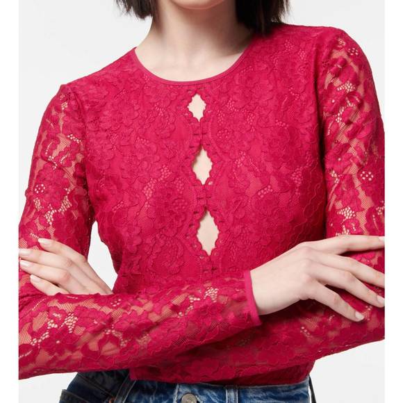 NEW CAMI NYC josefina top in amaranth - Picture 4 of 5